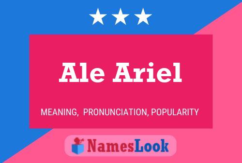 Póster del nombre Ale Ariel