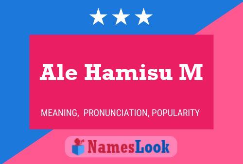 Póster del nombre Ale Hamisu M