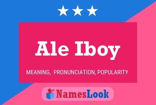 Póster del nombre Ale Iboy