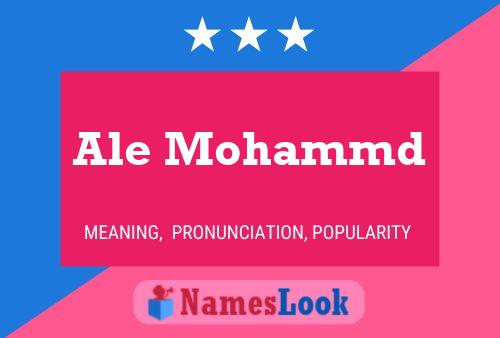 Póster del nombre Ale Mohammd