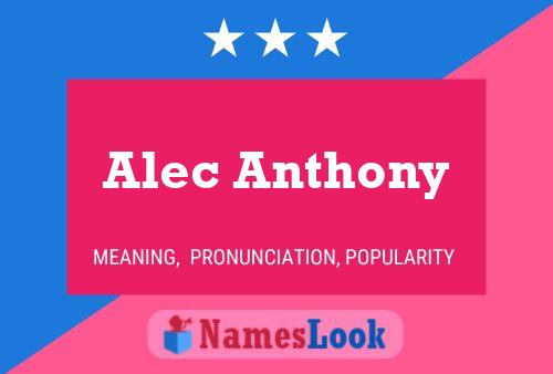 Póster del nombre Alec Anthony