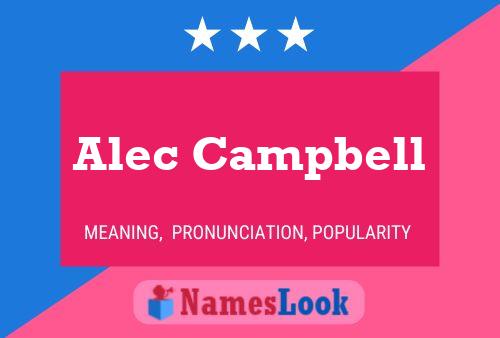 Póster del nombre Alec Campbell