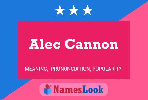 Póster del nombre Alec Cannon