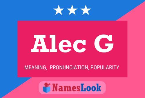 Póster del nombre Alec G