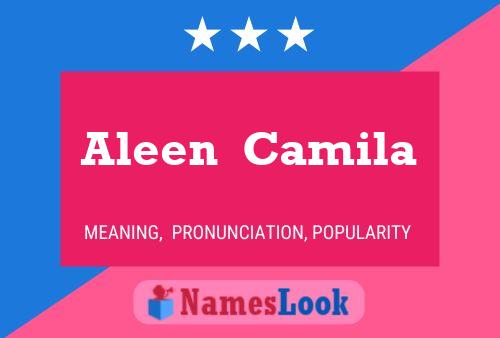 Póster del nombre Aleen  Camila