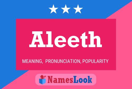 Póster del nombre Aleeth