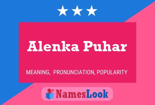 Póster del nombre Alenka Puhar