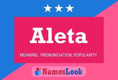 Póster del nombre Aleta