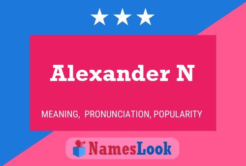 Póster del nombre Alexander N