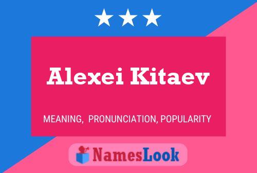 Póster del nombre Alexei Kitaev