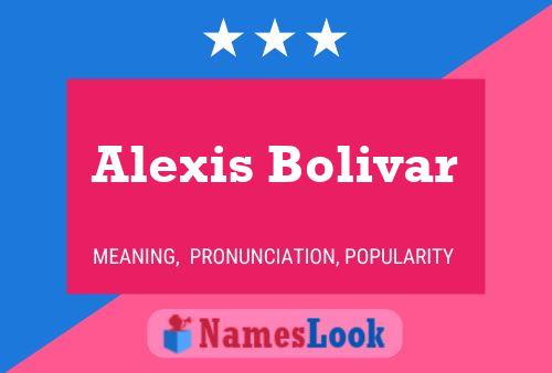 Póster del nombre Alexis Bolivar