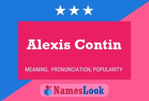 Póster del nombre Alexis Contin