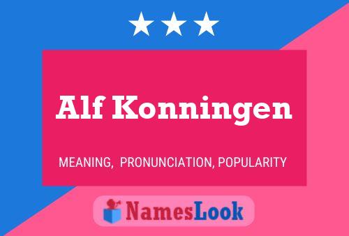 Póster del nombre Alf Konningen