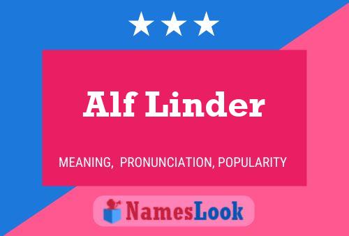 Póster del nombre Alf Linder