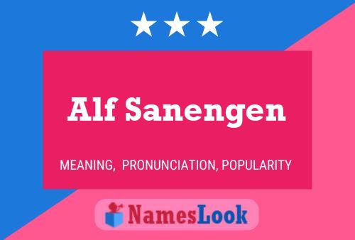 Póster del nombre Alf Sanengen