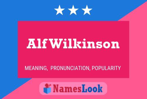 Póster del nombre Alf Wilkinson