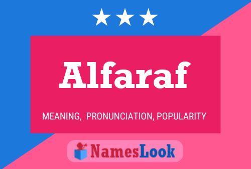 Póster del nombre Alfaraf