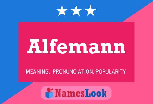 Póster del nombre Alfemann