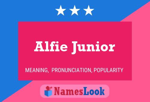 Póster del nombre Alfie Junior