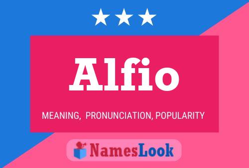 Póster del nombre Alfio