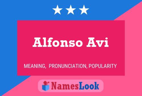 Póster del nombre Alfonso Avi