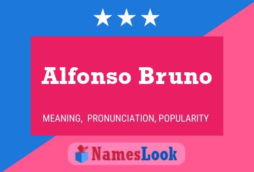 Póster del nombre Alfonso Bruno