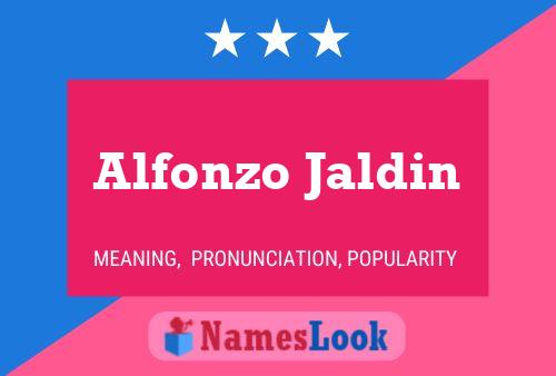 Póster del nombre Alfonzo Jaldin