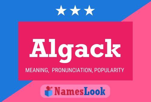 Póster del nombre Algack