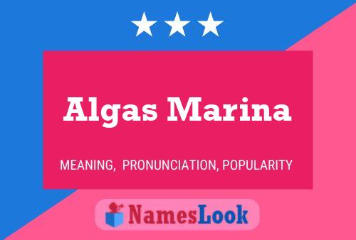 Póster del nombre Algas Marina