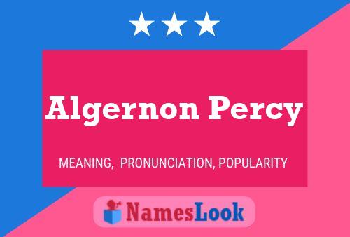 Póster del nombre Algernon Percy