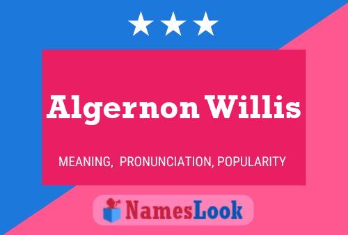 Póster del nombre Algernon Willis