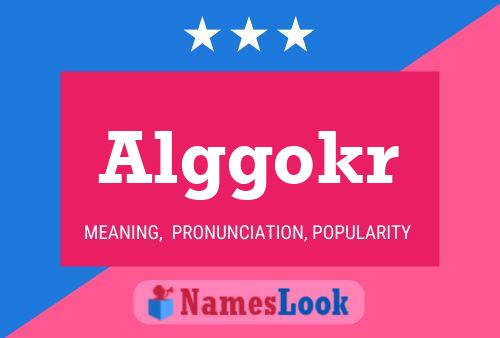 Póster del nombre Alggokr