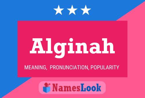 Póster del nombre Alginah