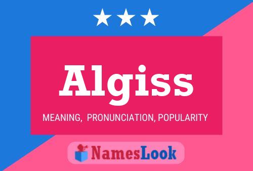 Póster del nombre Algiss