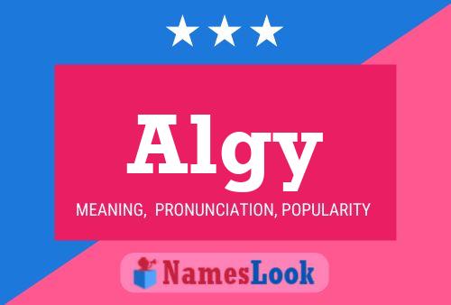 Póster del nombre Algy