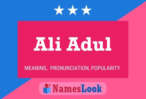 Póster del nombre Ali Adul