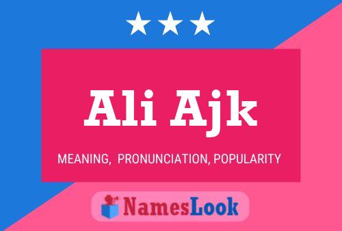 Póster del nombre Ali Ajk