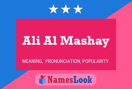 Póster del nombre Ali Al Mashay