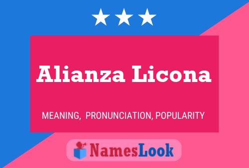 Póster del nombre Alianza Licona