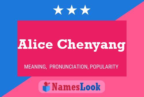 Póster del nombre Alice Chenyang