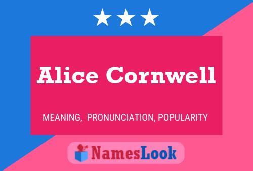 Póster del nombre Alice Cornwell