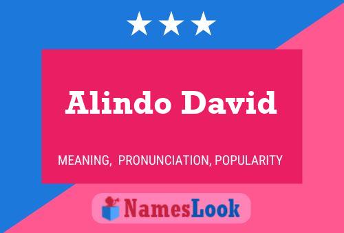 Póster del nombre Alindo David