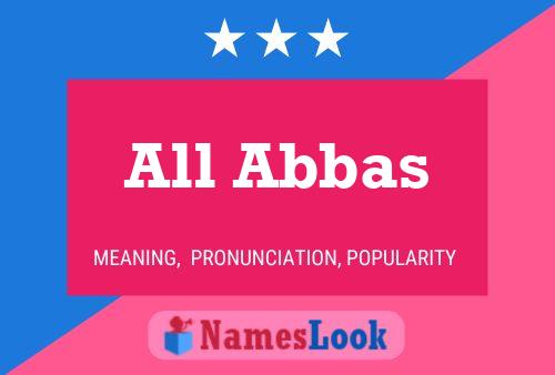 Póster del nombre All Abbas