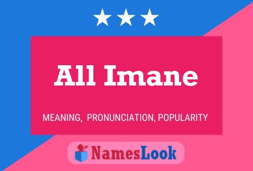 Póster del nombre All Imane