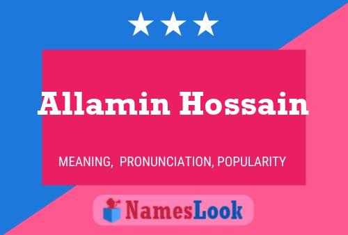 Póster del nombre Allamin Hossain