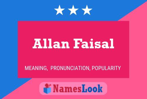 Póster del nombre Allan Faisal