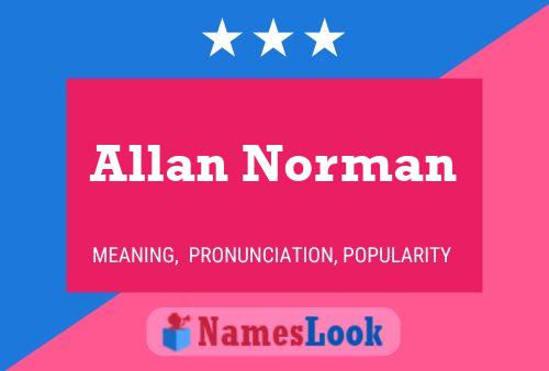 Póster del nombre Allan Norman