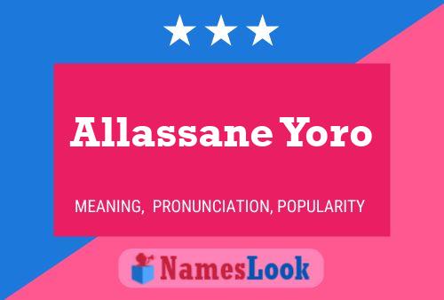 Póster del nombre Allassane Yoro