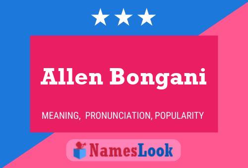 Póster del nombre Allen Bongani