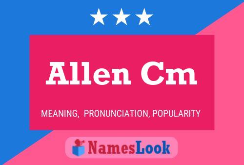 Póster del nombre Allen Cm